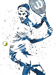 Tennis Art Gift - Roger Federer
