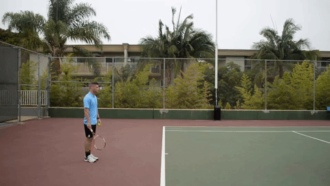 How to Toss a Tennis Ball for Serving