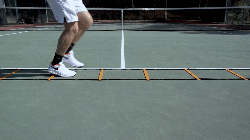 Tennis Ladder Footwork Drill #1: One Step