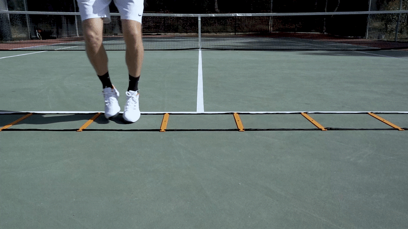 Tennis Ladder Footwork Drill #3: Side Step