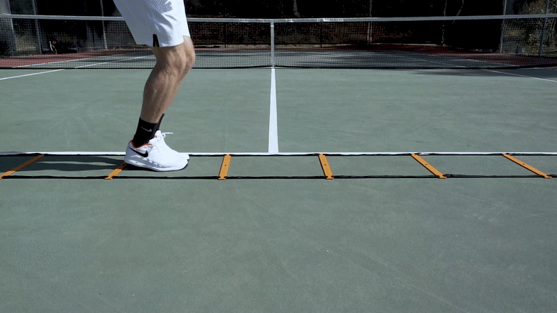 Tennis Ladder Footwork Drill #4: Side Hop