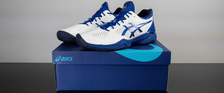 Asics Court FF 2: Shoes on Top of Box