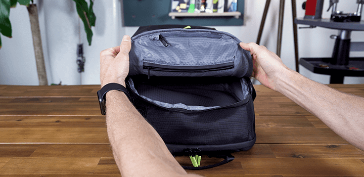 Vessel Baseline Tennis Backpack: Interior Velour Lined Pockets