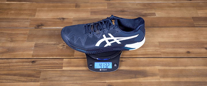 Asics Gel Resolution 8 Weight on a Scale