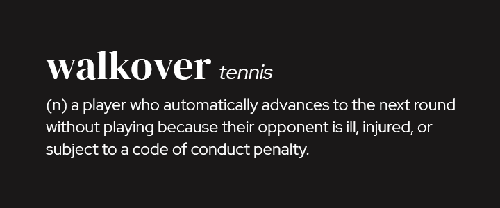What is a Walkover in Tennis? Meaning, Rules, Stats, and More