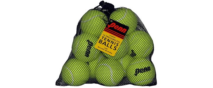 A Bag of Penn Pressureless Tennis Balls