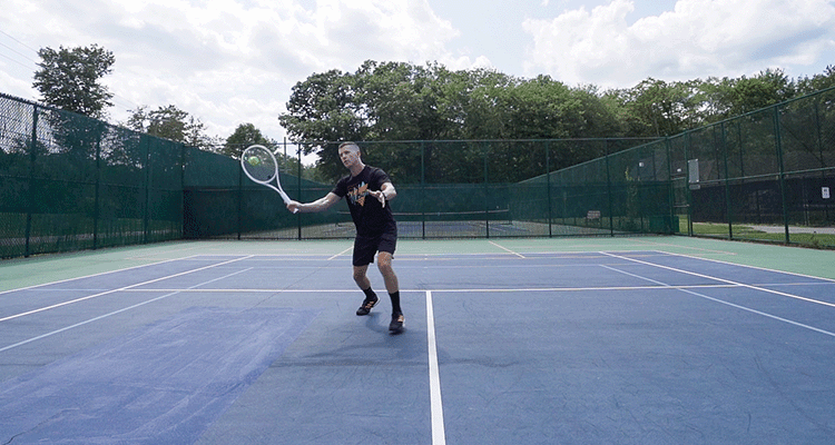 Hitting a Forehand Volley with the Wilson Shift 99 300
