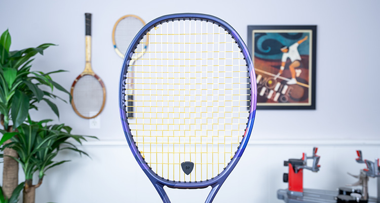 A Full Bed of Luxilon 4G Strung in a Racquet