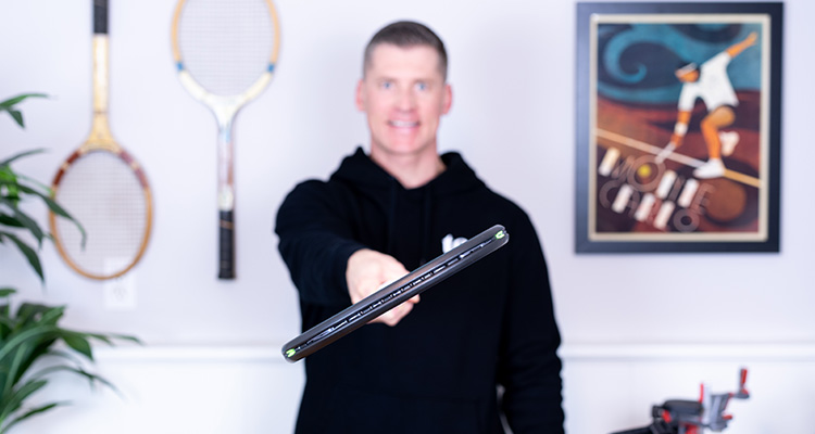 Jon Crim Holding the Semi-Western Grip and Smiling Jon Crim Holding the Semi-Western Grip and Smiling