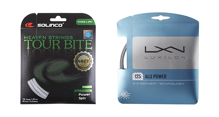 Solinco Tour Bite Soft and Luxilon ALU Power